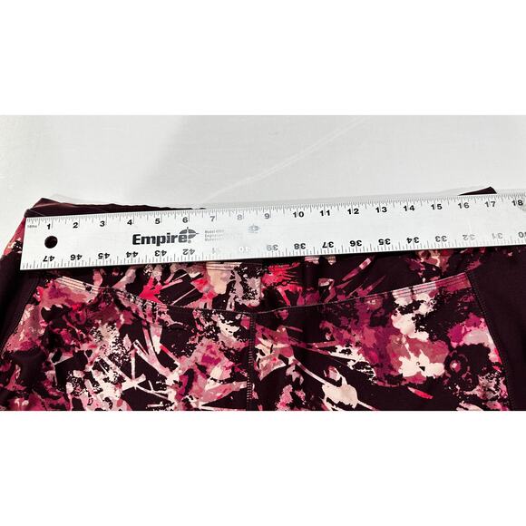 Fullbeauty Sport Women Leggings Pants Plus 22/24 Pink Abstract Athleisure - Picture 4 of 6